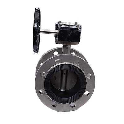 Valve à papillon de ligne moyenne en acier inoxydable D341X-16P pour DN40-300 à température normale