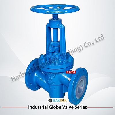 Valve à billes en acier fondu revêtu de PTFE résistant à la corrosion J41F46-16C DN15-DN300