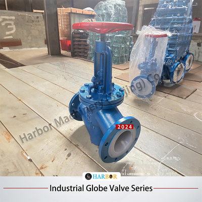 Valve à billes en acier fondu revêtu de PTFE résistant à la corrosion J41F46-16C DN15-DN300