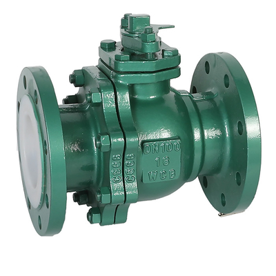 Valve à bille à flanche revêtue de PTFE Q41F46-16C pour les applications résistantes aux acides et aux alcalis