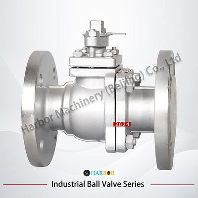 Valve à bille argentée revêtue de PTFE Q41F46-16P Résistance à la corrosion Haute fiabilité
