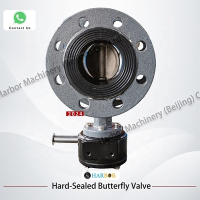 Ventilateur de papillon à turbine manuelle en acier coulé WCB D341X--10/16C pour les milieux d'eau