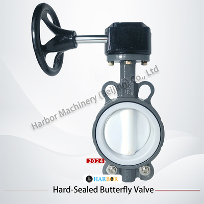 Valve papillon à plaquette WCB entièrement recouverte D71F4-16C avec conception de fonctionnement à double action