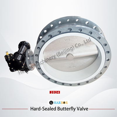 Valve papillon à plaquette WCB entièrement recouverte D71F4-16C avec conception de fonctionnement à double action