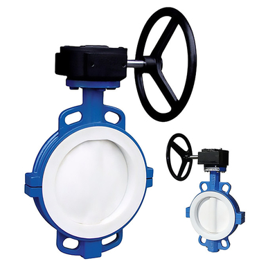 Ventilateur papillon à plaquette de turbine revêtu de PTFE D371F46-16C résistant aux acides et aux alcalis