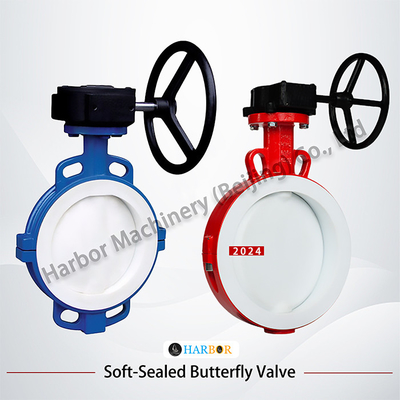 Ventilateur papillon à plaquette de turbine revêtu de PTFE D371F46-16C résistant aux acides et aux alcalis