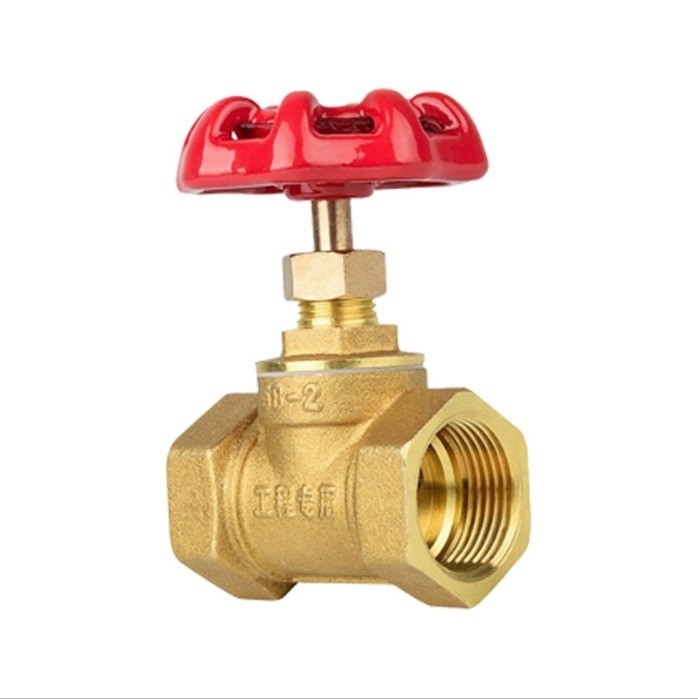 Valve à globe en laiton à régulation de l'eau de petite taille et conception de fil interne