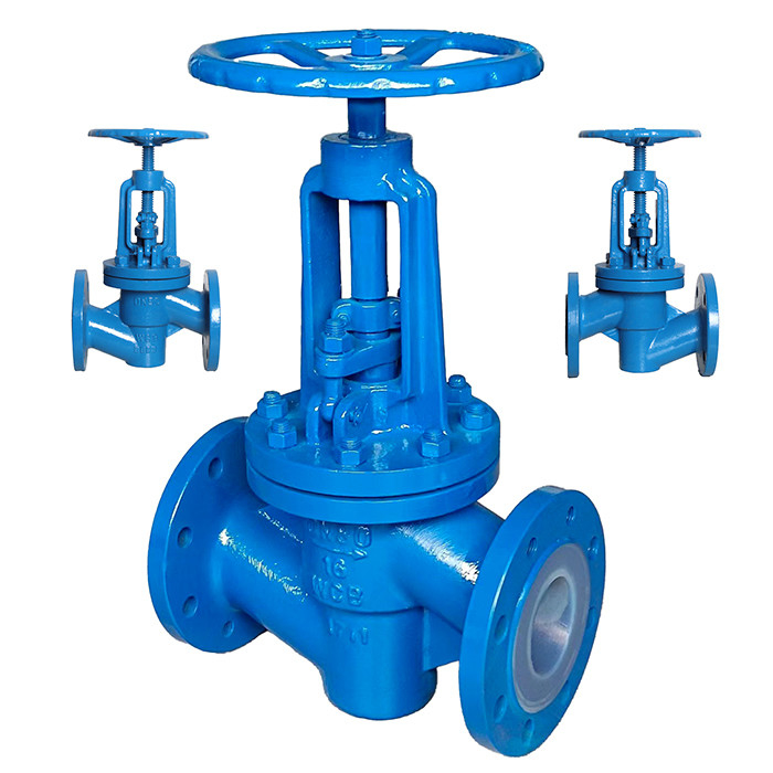 Valve à billes en acier fondu revêtu de PTFE résistant à la corrosion J41F46-16C DN15-DN300