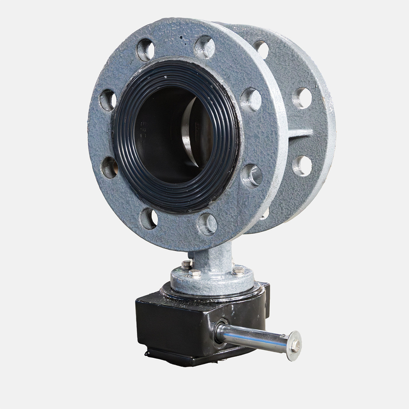 Ventilateur de papillon à turbine manuelle en acier coulé WCB D341X--10/16C pour les milieux d'eau